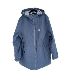 Carhartt Blue Hooded thin Jacket